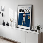 Load image into Gallery viewer, Fodbold plakat | Fodbold plakater | Kylian Mbappé Fodbold Plakat | Perfekt til Den Ægte Fan | Plakaty.dk
