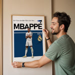 Load image into Gallery viewer, Fodbold plakat | Fodbold plakater | Kylian Mbappé Fodbold Plakat | Perfekt til Den Ægte Fan | Plakaty.dk
