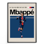 Load image into Gallery viewer, Fodbold plakat | Fodbold plakater | Kylian Mbappé Fodbold Plakat | Perfekt til Den Ægte Fan | Plakaty.dk
