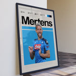 Load image into Gallery viewer, Fodbold plakat | Fodbold plakater | Dries Mertens Fodbold Plakat | Belgisk Målsluger, Elegance og Mål | Plakaty.dk
