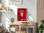 Load image into Gallery viewer, Fodbold plakat | Fodbold plakater | Mohamed Salah Fodboldplakat | Perfekt til Den Ægte Fodbold Fan | Plakaty.dk
