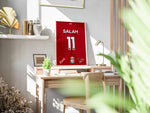Load image into Gallery viewer, Fodbold plakat | Fodbold plakater | Mohamed Salah Fodboldplakat | Perfekt til Den Ægte Fodbold Fan | Plakaty.dk
