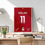 Load image into Gallery viewer, Fodbold plakat | Fodbold plakater | Mohamed Salah Fodboldplakat | Perfekt til Den Ægte Fodbold Fan | Plakaty.dk
