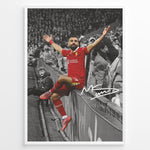 Load image into Gallery viewer, Fodbold plakat | Fodbold plakater | Mohamed Salah Fodbold Plakat | Perfekt til Den Ægte Fan | Plakaty.dk
