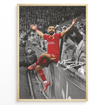 Load image into Gallery viewer, Fodbold plakat | Fodbold plakater | Mohamed Salah Fodbold Plakat | Perfekt til Den Ægte Fan | Plakaty.dk
