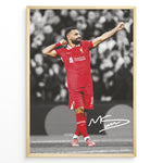 Load image into Gallery viewer, Fodbold plakat | Fodbold plakater | Mohamed Salah Fodbold Plakat | Perfekt til Den Ægte Fan | Plakaty.dk

