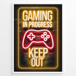 Load image into Gallery viewer, Gaming in Progress - Keep Out 
