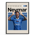 Load image into Gallery viewer, Fodbold plakat | Fodbold plakater | Neymar Jr. Fodbold Plakat 02 | Perfekt til Den Ægte Fan | Plakaty.dk
