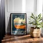 Load image into Gallery viewer, Palestine Vintage Travel Plakat | VINTAGE VISIT PALESTINE
