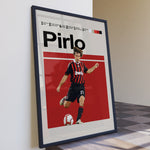 Load image into Gallery viewer, Fodbold plakat | Fodbold plakater | Andrea Pirlo Fodbold Plakat | Legendarisk Tribute til Den Ægte Fan | Plakaty.dk
