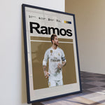 Load image into Gallery viewer, Fodbold plakat | Fodbold plakater | Sergio Ramos Fodbold Plakat 01 | Legendarisk Tribute til Den Ægte Fan | Plakaty.dk
