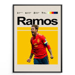 Load image into Gallery viewer, Fodbold plakat | Fodbold plakater | Sergio Ramos Fodbold Plakat 02 | Legendarisk Tribute til Den Ægte Fan | Plakaty.dk

