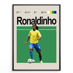 Load image into Gallery viewer, Fodbold plakat | Fodbold plakater | Ronaldinho Fodbold Plakat 01 | Magisk Tribute til Den Ægte Fan | Plakaty.dk
