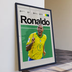 Load image into Gallery viewer, Fodbold plakat | Fodbold plakater | Ronaldo Nazário Fodbold Plakat 02 | Legendarisk Tribute til Den Ægte Fan | Plakaty.dk
