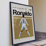 Load image into Gallery viewer, Fodbold plakat | Fodbold plakater | Cristiano Ronaldo Fodbold Plakat 02 | Ideel til Enhver Fan | Plakaty.dk
