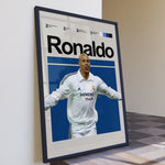 Load image into Gallery viewer, Fodbold plakat | Fodbold plakater | Ronaldo Nazário Fodbold Plakat 01 | Legendarisk Tribute til Den Ægte Fan | Plakaty.dk
