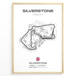 Load image into Gallery viewer, Silverstone Circuit Track Map Illustration Plakat

