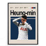 Load image into Gallery viewer, Fodbold plakat | Fodbold plakater | Son Heung-min Fodbold Plakat | Perfekt til Den Ægte Fan | Plakaty.dk
