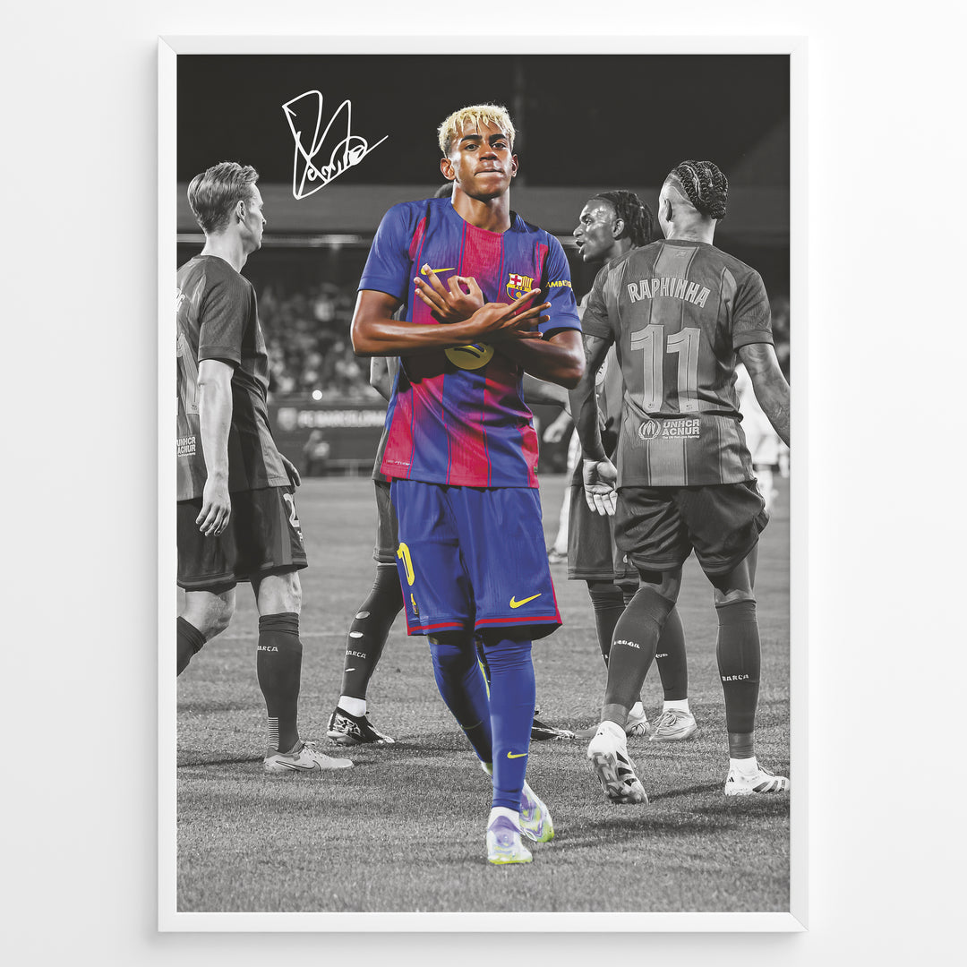 Fodbold plakat | Fodbold plakater | Lamine Yamal Fodbold Plakat | Inspirerende for Fremtidens Fans | Plakaty.dk