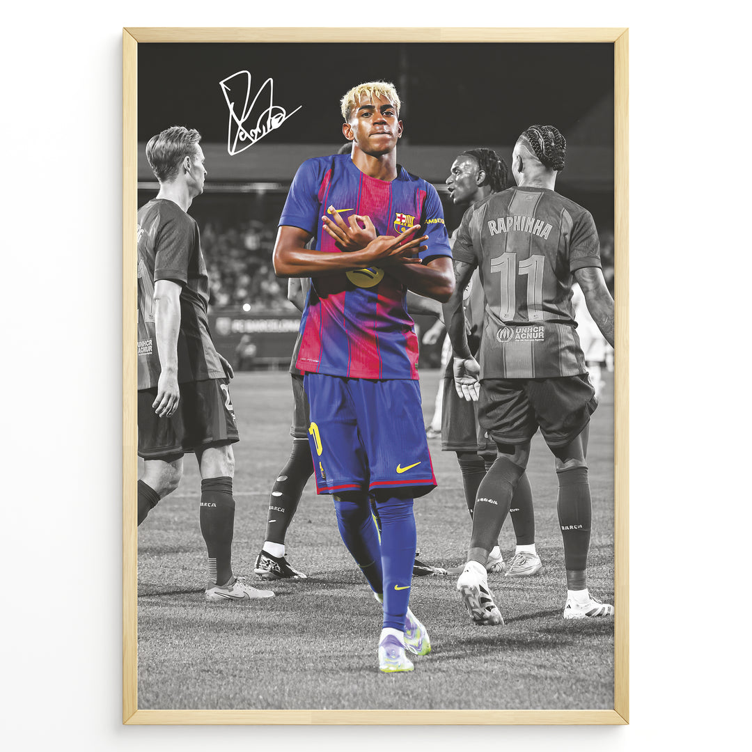 Fodbold plakat | Fodbold plakater | Lamine Yamal Fodbold Plakat | Inspirerende for Fremtidens Fans | Plakaty.dk