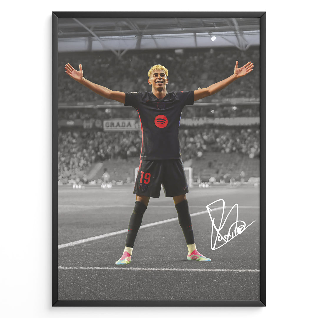 Fodbold plakat | Fodbold plakater | Lamine Yamal Fodbold Plakat | Inspirerende for Fremtidens Fans | Plakaty.dk