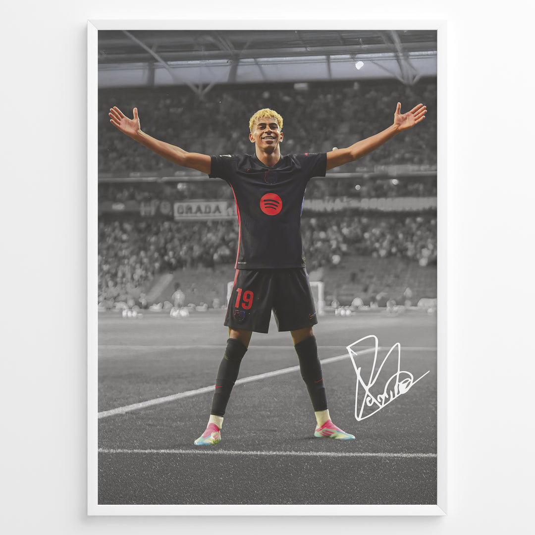 Fodbold plakat | Fodbold plakater | Lamine Yamal Fodbold Plakat | Inspirerende for Fremtidens Fans | Plakaty.dk