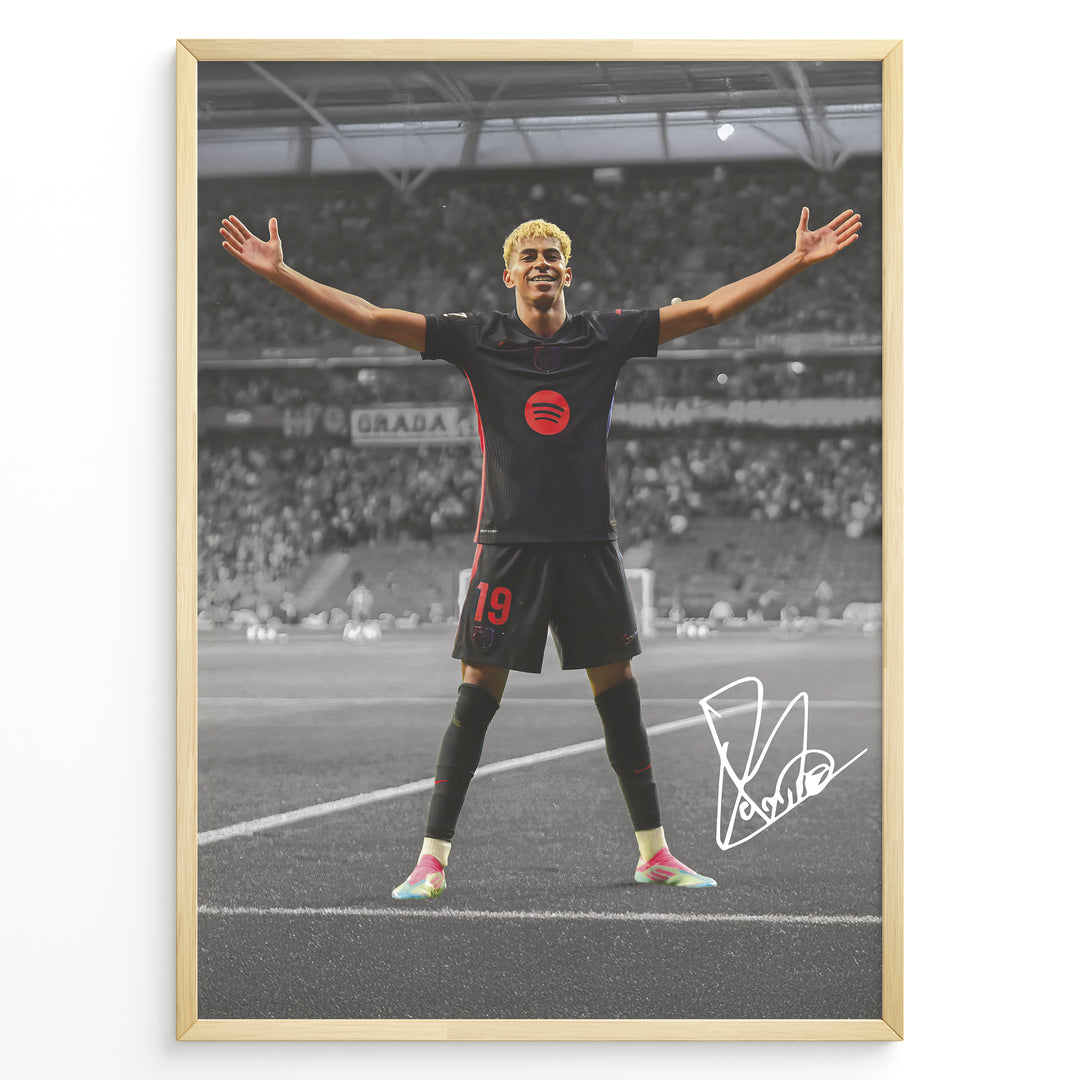 Fodbold plakat | Fodbold plakater | Lamine Yamal Fodbold Plakat | Inspirerende for Fremtidens Fans | Plakaty.dk