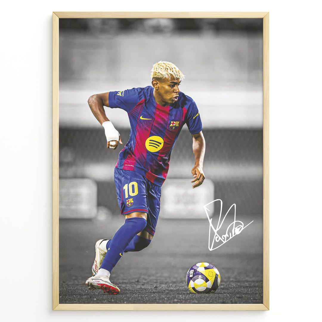 Fodbold plakat | Fodbold plakater | Lamine Yamal Fodbold Plakat | Inspirerende for Fremtidens Fans | Plakaty.dk