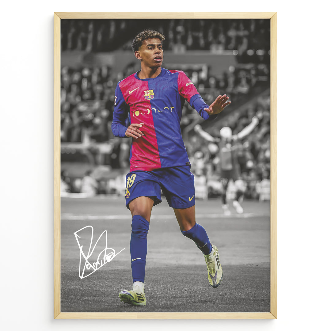 Fodbold plakat | Fodbold plakater | Lamine Yamal Fodbold Plakat | Inspirerende for Fremtidens Fans | Plakaty.dk