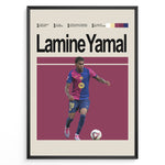 Load image into Gallery viewer, Fodbold plakat | Fodbold plakater | Lamine Yamal Fodbold Plakat | Inspirerende for Fremtidens Fans | Plakaty.dk
