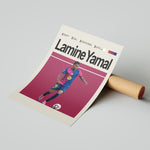 Load image into Gallery viewer, Fodbold plakat | Fodbold plakater | Lamine Yamal Fodbold Plakat | Inspirerende for Fremtidens Fans | Plakaty.dk
