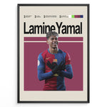 Load image into Gallery viewer, Fodbold plakat | Fodbold plakater | Lamine Yamal Fodbold Plakat | Inspirerende for Fremtidens Fans | Plakaty.dk
