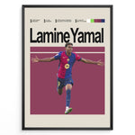 Load image into Gallery viewer, Fodbold plakat | Fodbold plakater | Lamine Yamal Fodbold Plakat | Inspirerende for Fremtidens Fans | Plakaty.dk

