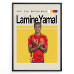 Load image into Gallery viewer, Fodbold plakat | Fodbold plakater | Lamine Yamal Fodbold Plakat | Inspirerende for Fremtidens Fans | Plakaty.dk
