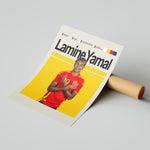 Load image into Gallery viewer, Fodbold plakat | Fodbold plakater | Lamine Yamal Fodbold Plakat | Inspirerende for Fremtidens Fans | Plakaty.dk
