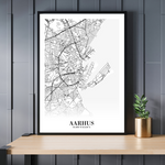 Load image into Gallery viewer, Aarhus byplakat | mockup forside
