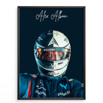 Load image into Gallery viewer, Alexander Albon F1 Poster | Racing Legend of 20+ Worlds

