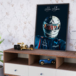 Load image into Gallery viewer, Alexander Albon F1 Poster | Racing Legend of 20+ Worlds
