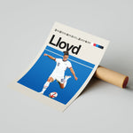 Load image into Gallery viewer, Carli Lloyd Kvinde fodbold plakater | USA landsholdstrøje i hvid med kraftfuldt spark – perfekt til fans af kvindefodbold og amerikansk dominans
