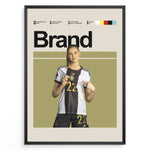 Load image into Gallery viewer, Jule Brand Kvinde fodbold plakater | Tyskland landsholdstrøje i hvid med stoltheden tydeligt vist – ideel til fans af kvindefodbold og Die Nationalelf
