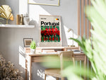 Load image into Gallery viewer, Portugal holdfoto plakat | Portugal 2024-2025 iført røde trøjer og grønne shorts, hele holdet samlet til kamp med ikonisk selvsikkerhed.
