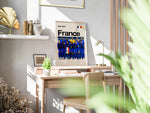 Load image into Gallery viewer, Holdfoto | France fodboldplakat 2024-2025 med spillere i blå trøjer – perfekt til fans af det franske nationalhold.
