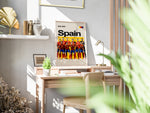 Load image into Gallery viewer, Holdfoto | Spanien fodbold plakater | Spansk landshold i klassiske røde trøjer, holdopstilling 2024-2025 sæson, moderne og stilfuldt design.
