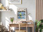 Load image into Gallery viewer, Argentina fodbold holdplakat | Officielt holdfoto med blå og hvide trøjer fra 2024-2025 sæsonen, perfekte detaljer og stærk holdenergi
