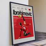 Load image into Gallery viewer, Fodbold plakat | Fodbold plakater | Zlatan Ibrahimović Fodbold Plakat 02 | Den Svenske Mester | Plakaty.dk
