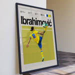 Load image into Gallery viewer, Fodbold plakat | Fodbold plakater | Zlatan Ibrahimović Fodbold Plakat 01 | Den Svenske Mester, Urokkelig Kraft | Plakaty.dk
