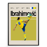 Load image into Gallery viewer, Fodbold plakat | Fodbold plakater | Zlatan Ibrahimović Fodbold Plakat 01 | Den Svenske Mester, Urokkelig Kraft | Plakaty.dk
