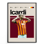 Load image into Gallery viewer, Fodbold plakat | Fodbold plakater | Mauro Icardi Fodbold Plakat | Perfekt til Den Ægte Fan | Plakaty.dk
