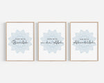 Load image into Gallery viewer, 3x Islam Plakater - Bismillah - Inshallah - Alhamdulilah
