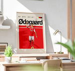 Load image into Gallery viewer, Fodbold plakat | Fodbold plakater | Martin Ødegaard Fodbold plakat | Perfekt til Den Ægte Fodbold Fan | Plakaty.dk
